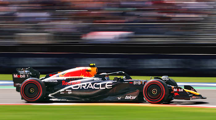 Red Bull during F1 testing.